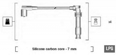 MAGNETI MARELLI 941125310683 -  Комплект проводов зажигания